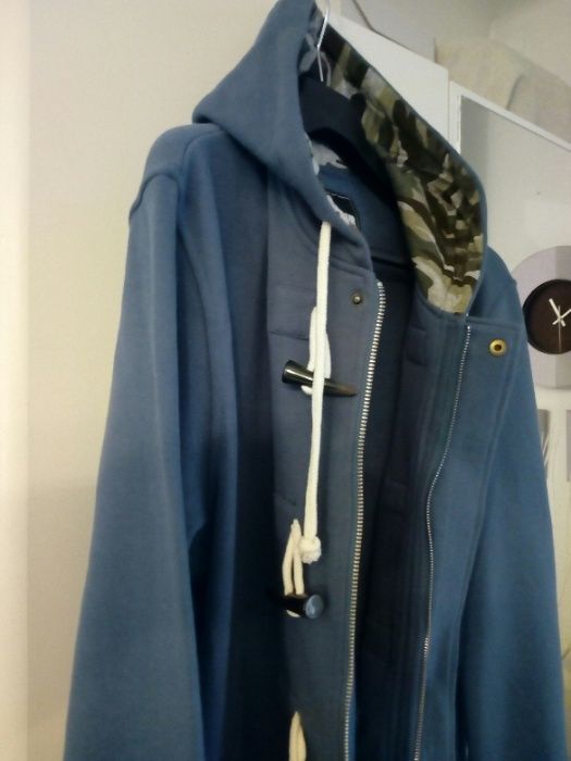 Bluza, granat, moro kaptur, rozmiar L . Nowa,