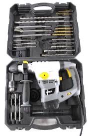 Młot młotowiertarka TITAN 1500W 8J udar WALIZKA SDS+ dłuta+ wiertła