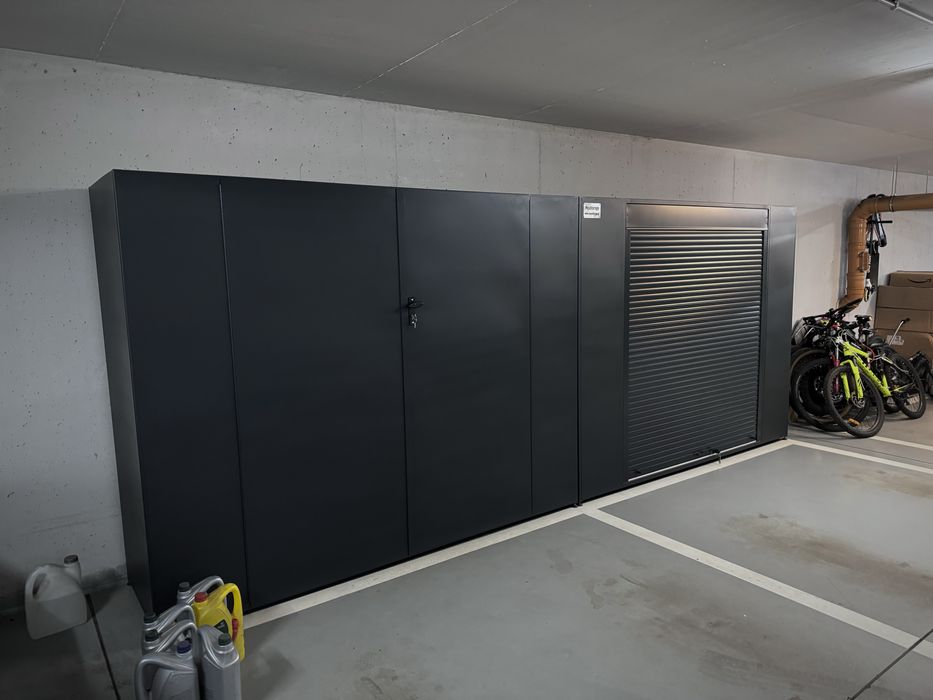 Szafa garażowa box boks garażowy z roletą na wymiar