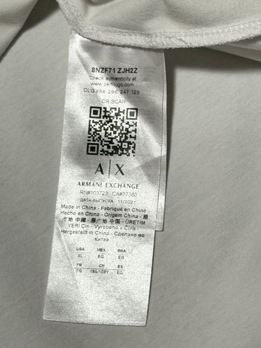 Поло Armani Exchange, оригінал, XL