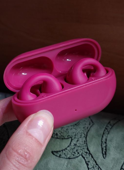 Навушники малинові гарний звук Bluetooth  безпровідні air pods