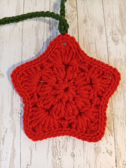 Girlanda świąteczną, girlanda gwiazdki, ozdobą swiateczna