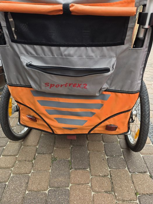 Przyczepka rowerowa dla 2 dzieci Qeridoo Sportex2