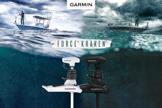 Silnik dziobowy GPS z kotwicą Garmin Force Kraken GT56 - 48"/63"/75"