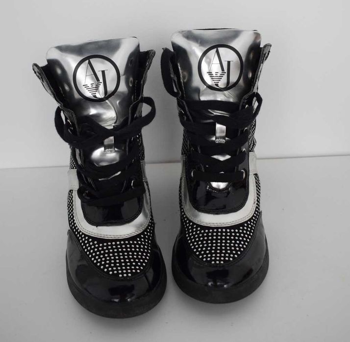 Armani Jeans buty sneakersy na koturnie 37