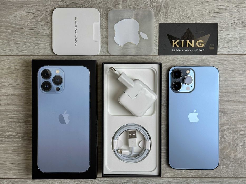 Apple iPhone 13 Pro Max 128GB SierraBlue Neverlock ІДЕАЛ 100%АБК №1712