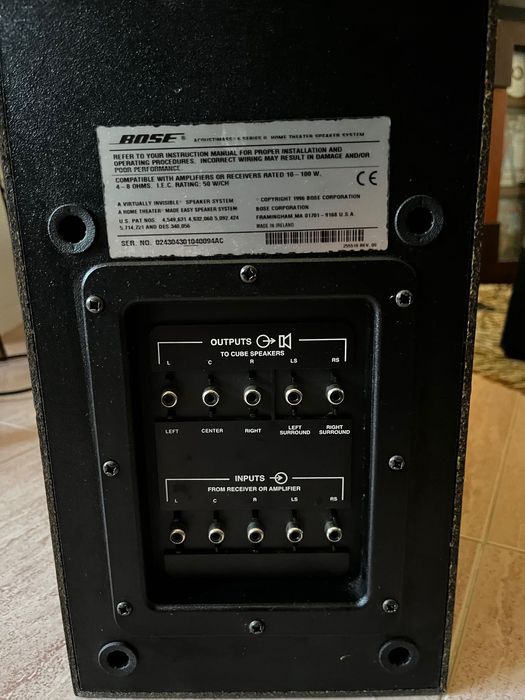 Sistema som BOSE Acoustimass 6 série II