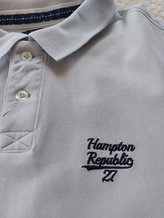 100%bawełna. Błękitne polo. Kappahl Hampton Republic. Rozmiar XL