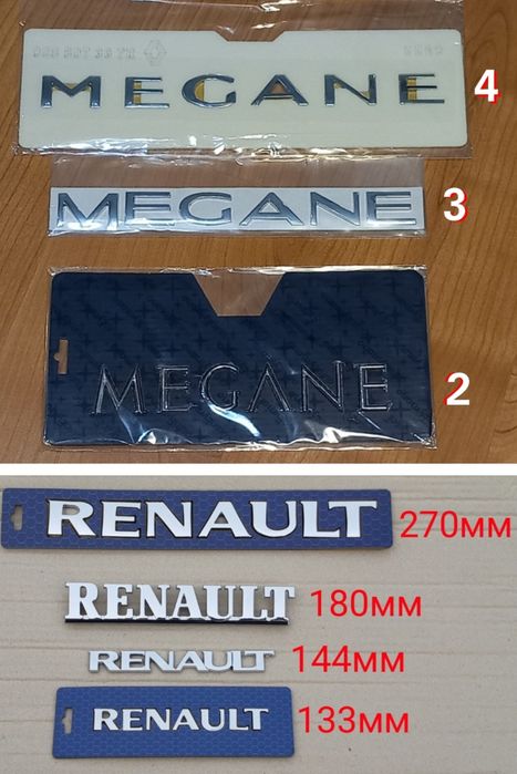 Шильдик Емблема напис Renault TRAFIC Megane Kangoo Logan BOSE GT-line