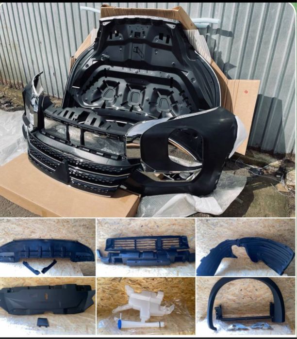 ‼️ OUTLANDER 2023+ Бампер основний та нижня губа структура аутлендер 4