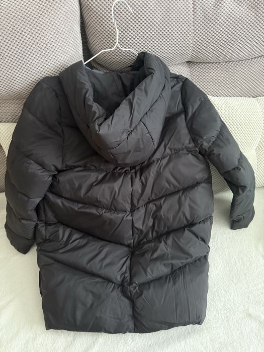 пуховик zara 164см, дитячий, 13-14р, чорний пуховик