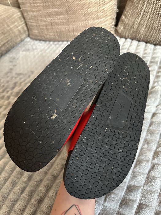 Klapki Polo Ralph Lauren 41 czerwono czarne pudełko