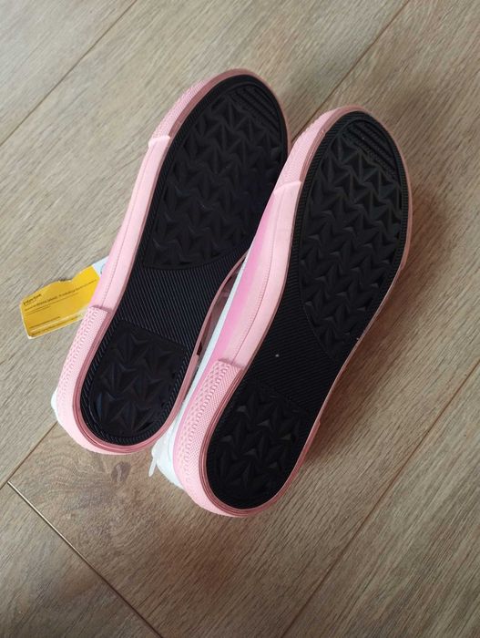 Nowe Trampki Cleve Rozmiar 39 Biało Różowe Modne Casual na Wiosnę