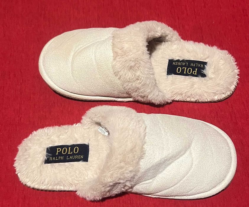 Элит бренд Ralph Lauren уютные тапочки р.37/38 24см как новые!