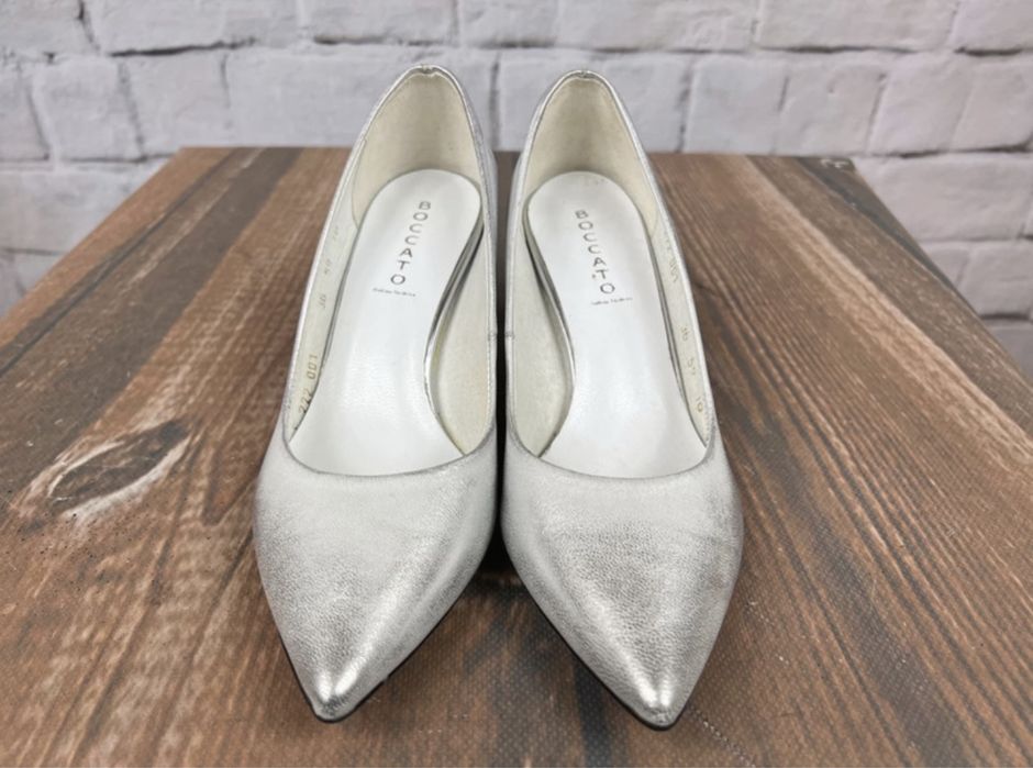 Boccato Srebrne szpilki rozm 36