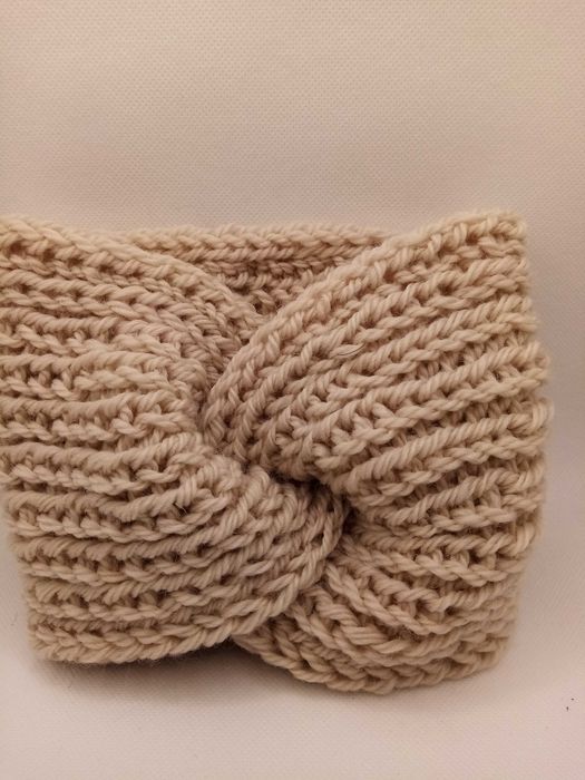 Opaska turban - 100% wełna