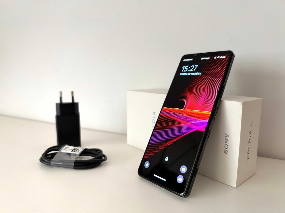 Sony Xperia 1 III 12/256 mark 3 smartfon + ładowarka