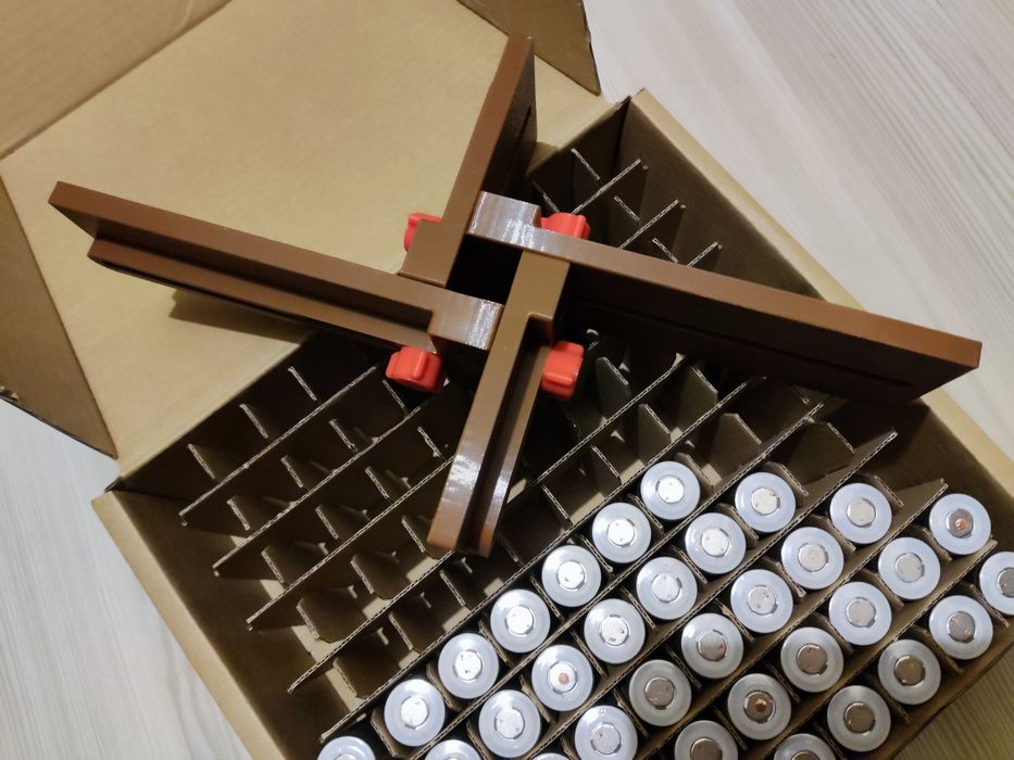 Холдер 18650/21700 для точкового зварювання (3D-друк PETG)