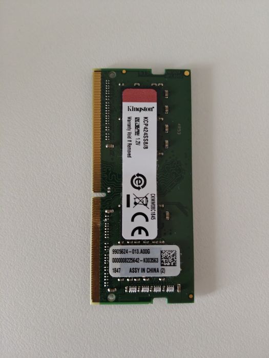 RAM do laptopa SODIMM Kingston 8GB DDR4 2400MHz CL17 1.2V - HP 840 G5