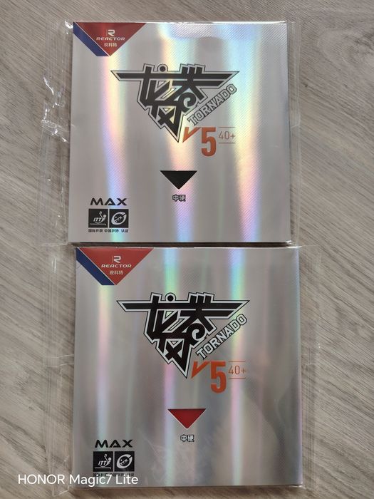 Komplet okładzin 2szt Reactor Tornado, tenis stołowy