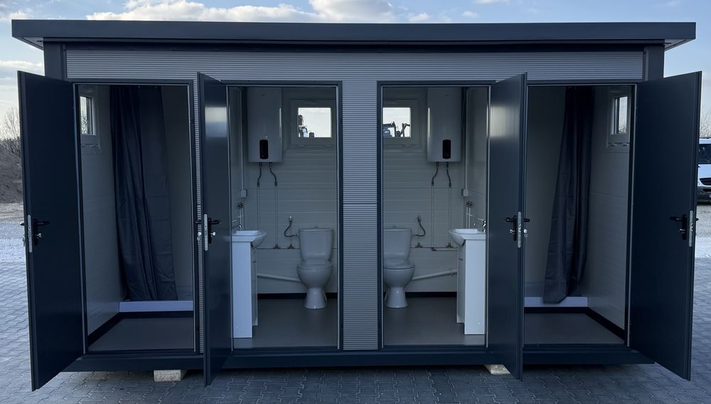 Kontener sanitarny łazienka wc prysznic kemping natrysk