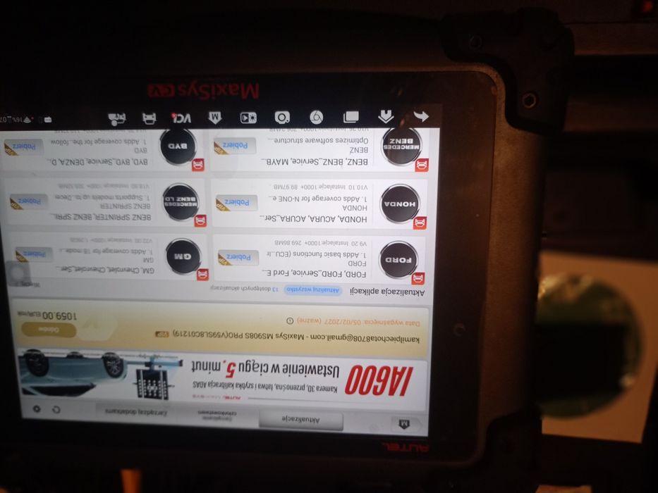 Innowacyjny Warsztatowy AUTEL MaxiSYS MS908S PRO  5.2.2027 aktualizacj