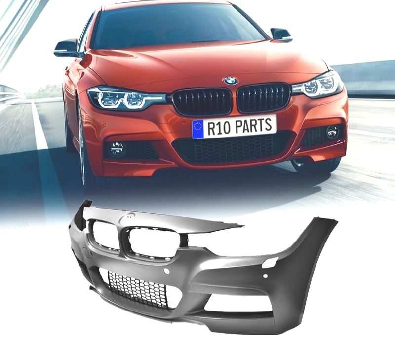 KIT CARROÇARIA BMW F31 TOURING LOOK M PERFORMANCE SAIDA DUPLA ESQ