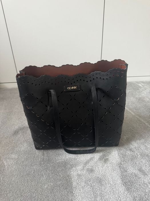 OCHNIK czarna shopperka