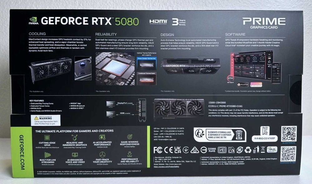 Продажа/Обмен Asus PRIME RTX 5080