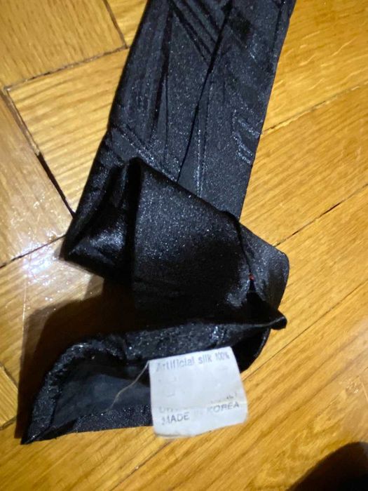 Галстук черный корея artificial silk