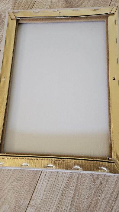 2 obrazki na płótnie Ikea złoty nadruk