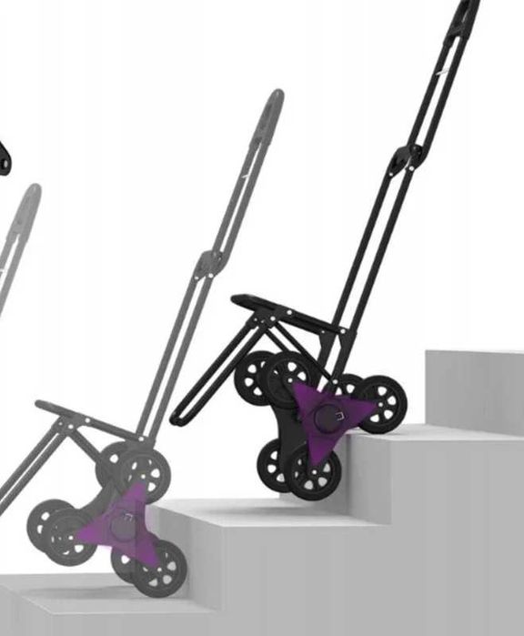 Wózek na zakupy i plecak w jednym z izolowaną torba