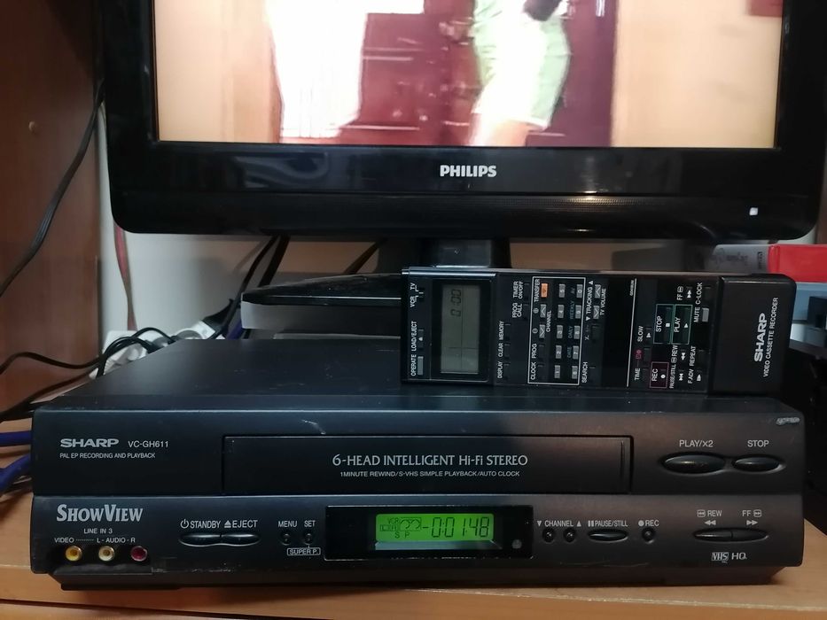 Magnetowid VHS Sharp VC-GH611 HI-FI stereo pilot
