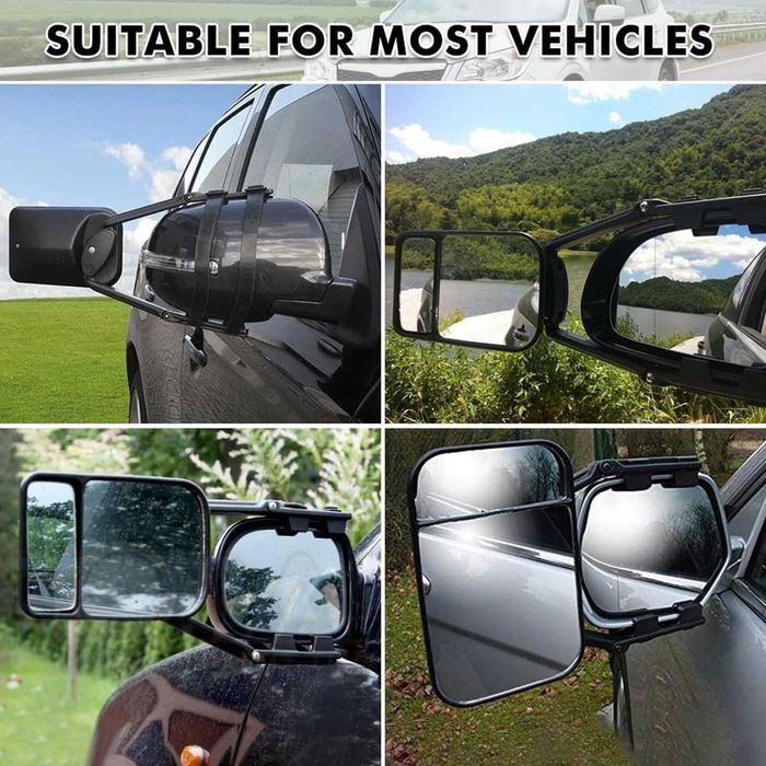 Lusterka dodatkowe do przyczepy kempingowej  holownicze – powystawowe