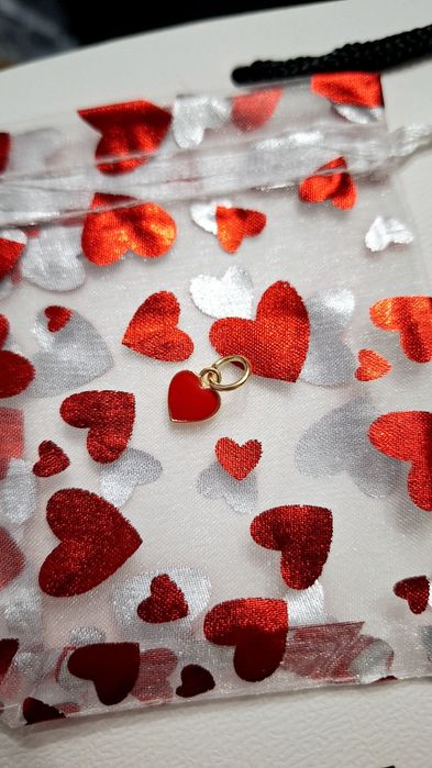 Nowa zawieszka czerwone serduszko do Pandora - Prezent na Walentynki