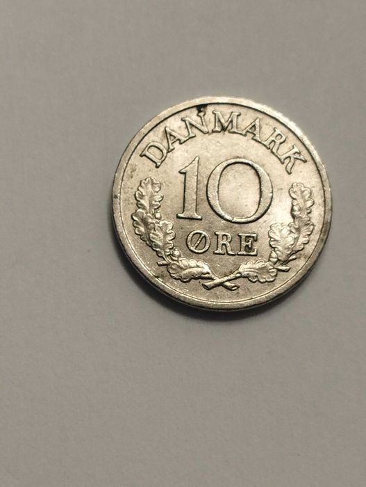 Moneta Dania 10 ore 1968r. Fryderyk IX - stan bardzo dobry