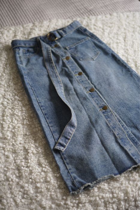 Джинсова спідниця S