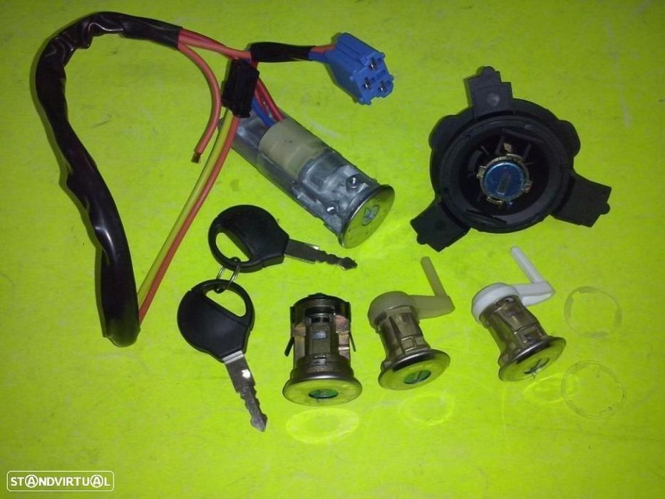 Kit de canhões portas e ignição completo com chaves Peugeot 206 NOVO