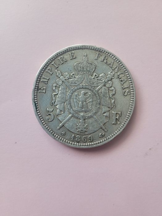 5 Franków 1869 Francja Napoleon III