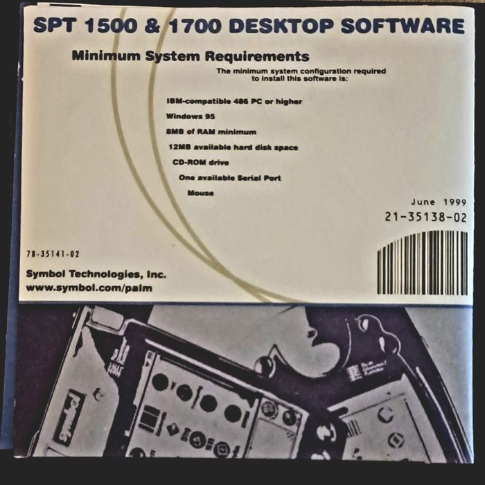 Software Symbol SPT 1500 - Barcode Scanner Palm64861519121026122