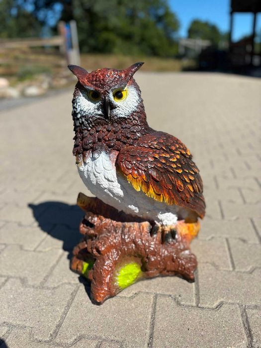 Figura Ogrodowa Sowa Brązowa