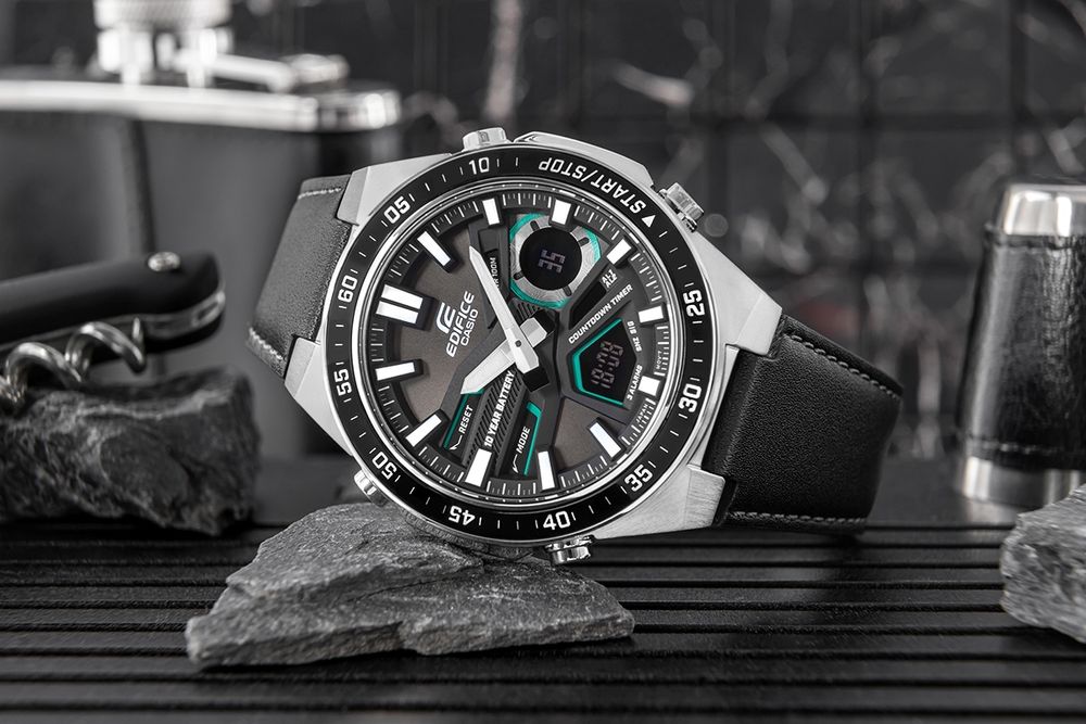 zegarek męski casio edifice efv-c110l-1avef + box
