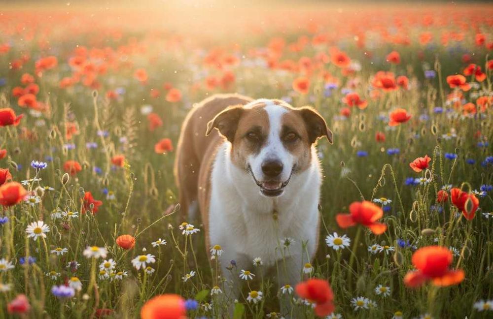 CRUX - duży biało-rudy psiak