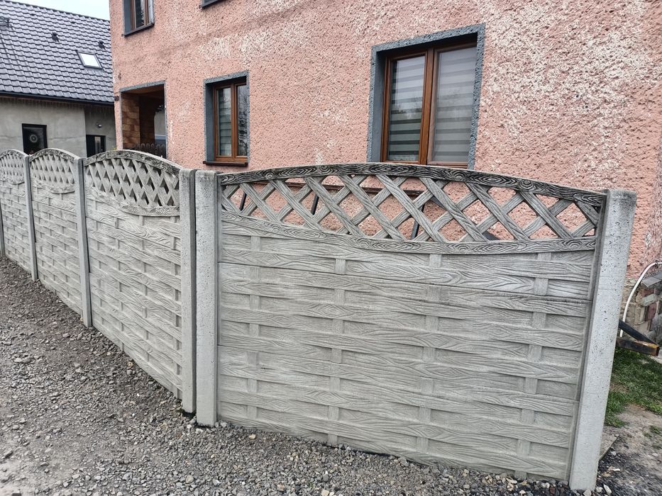 Płot Betonowy 4 Razy