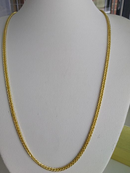 Złoty łańcuszek lisi ogon złoto 585 długość 50 cm   420