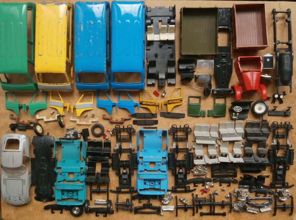 Запчасть деталь на модель СССР 1:43 УАЗ Камаз ГАЗ ВАЗ Москвич ИЖ РАФ