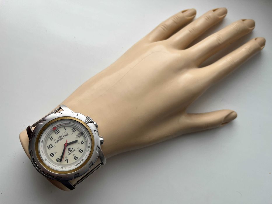 Вінтажний годинник Timex Expedition Alarm Compass indiglo — M9.