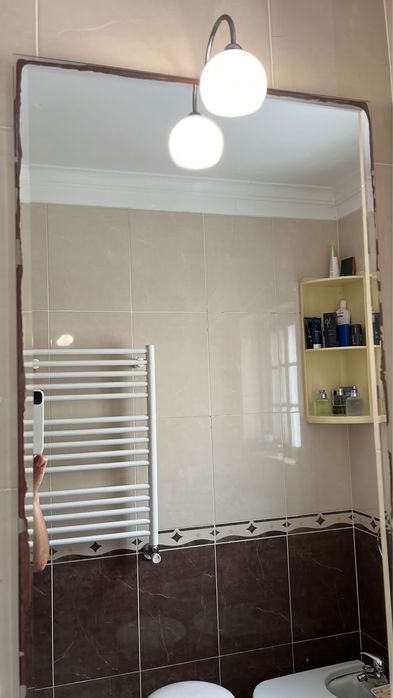 Espelho WC com candeeiro