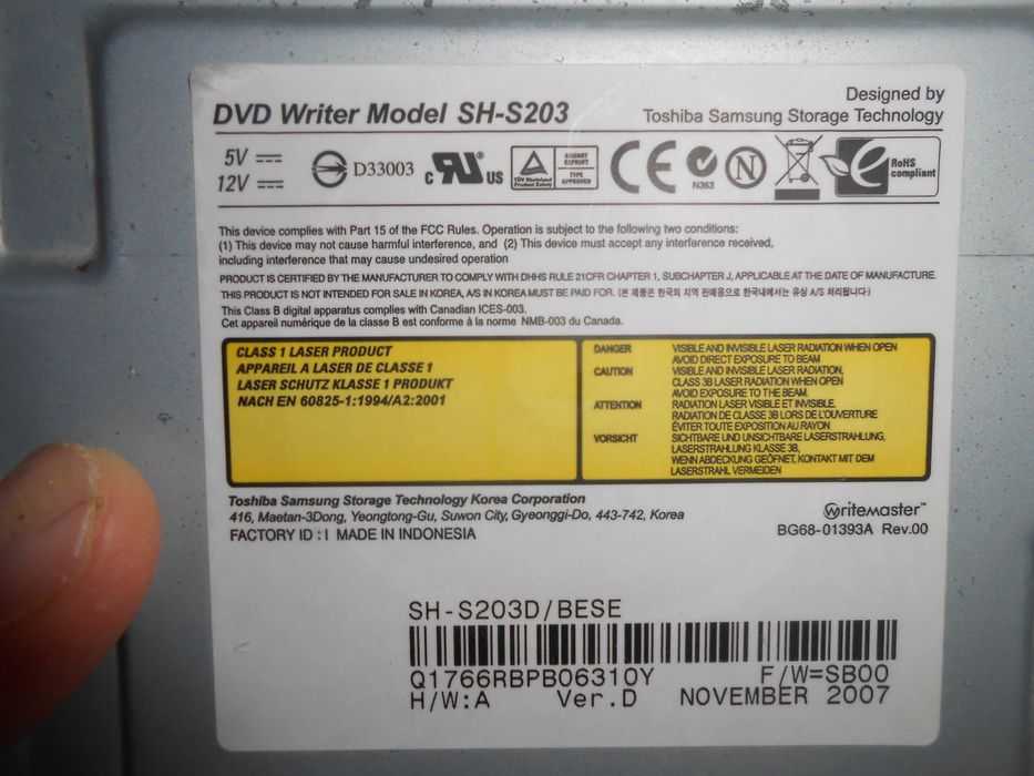 DVD Writer SH-S203