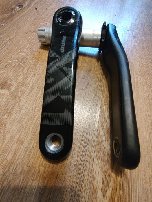Obłędnie lekka tylko 350g korba SRAM XX1 Eagle DUB SL, mocowanie tarczy 3 śruby